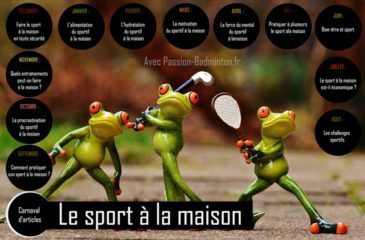 le sport a la maison passion badminton