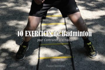 exercices de badminton s'entrainer à la maison